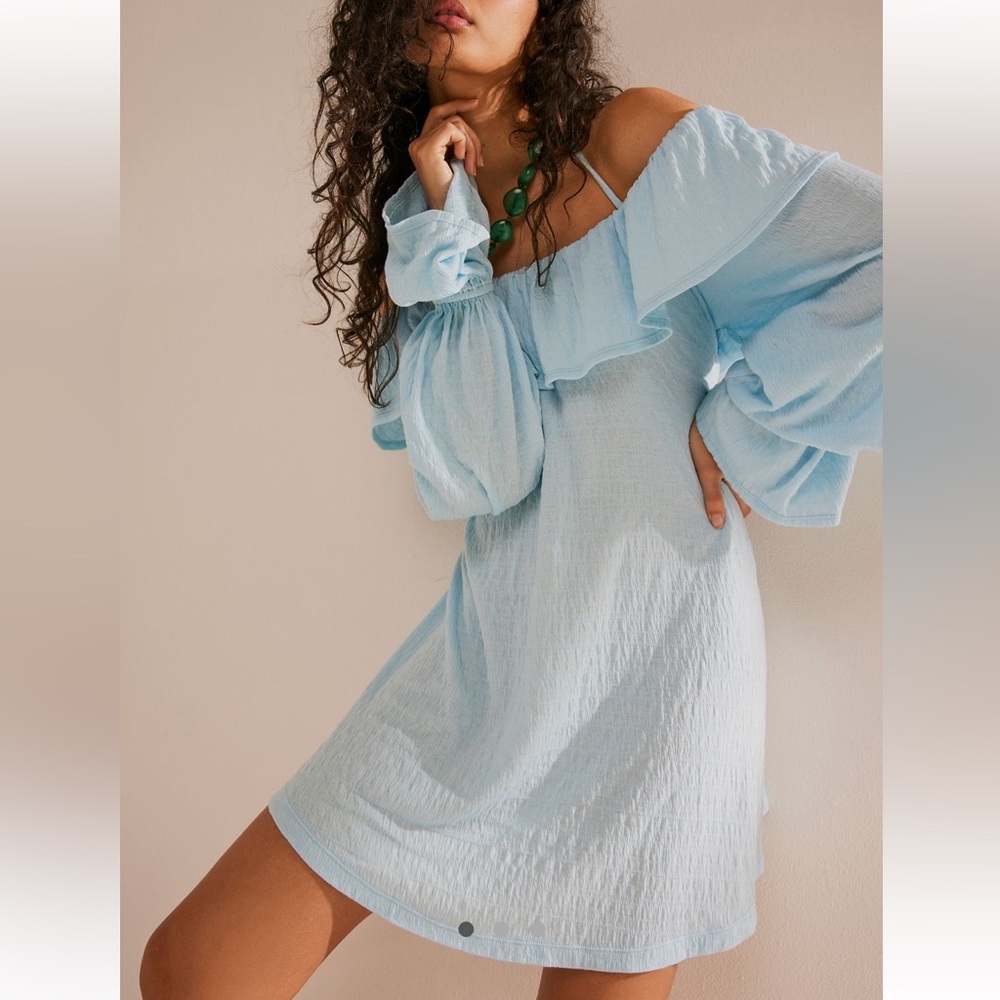 Free People Beach Blue Hayden Mini Dress